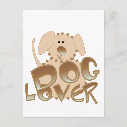 Brown Dog Lover Tshirts und Geschenke Postkarte (Vorderseite)