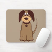 Brown Dog Mousepad (Mit Mouse)