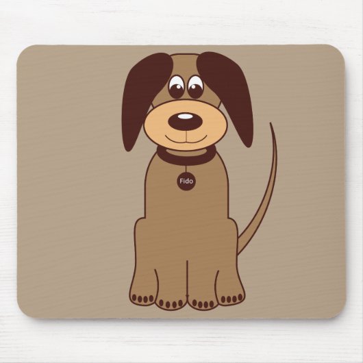 Brown Dog Mousepad (Vorne)