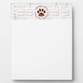 Brown Dog Paw Business Fotoplatte (Vorderseite)