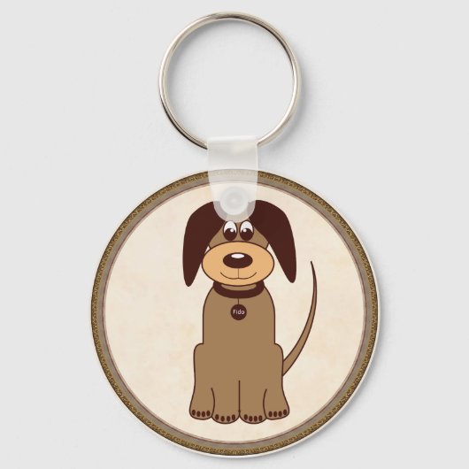 Brown Dog Schlüsselanhänger (Vorderseite)