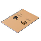 brown dog school notebook notizblock (Linke Seite)