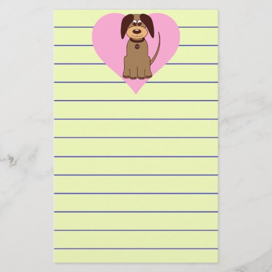 Brown Dog Stationery Briefpapier (Vorderseite)