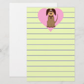 Brown Dog Stationery Briefpapier (Vorne/Hinten)