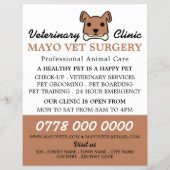 Brown Dog, Veterinary, Veterinary Service Flyer (Vorne)