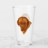 Brown Dogue De Bordeaux, Glas (Rückseite)