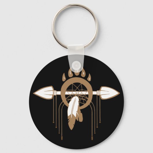 Brown Dreamcatcher Schlüsselanhänger (Vorderseite)