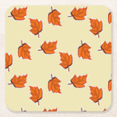 Brown dry leaves pattern rechteckiger pappuntersetzer (Vorderseite)