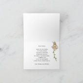 Brown Dschungel Safari Tiere geklappt Danke Karte (Innenseite)