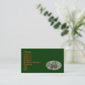 Brown Duck Animal Business Card Visitenkarte (Stehend Vorderseite)