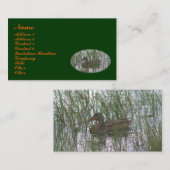 Brown Duck Animal Business Card Visitenkarte (Vorne/Hinten)