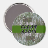 Brown Duck Animal Dishwasher Magnet (Vorderseite/Rückseite)