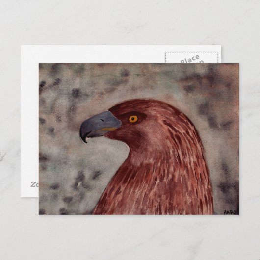 Brown Eagle Postkarte (Vorne/Hinten)