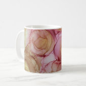 Brown Eggplant Abstrakte Rose Kaffeetasse (Vorderseite Links)
