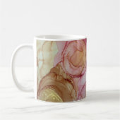 Brown Eggplant Abstrakte Rose Kaffeetasse (Links)