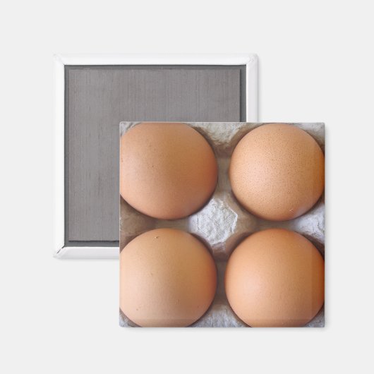 Brown Eggs Magnet (Vorderseite/Rückseite)