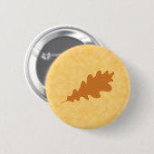 Brown-Eichen-Blatt-Entwurf Button (Vorne & Hinten)