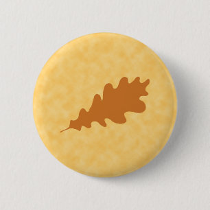 Brown-Eichen-Blatt-Entwurf Button