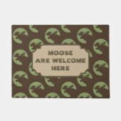 Brown-Elch-Kreis-Muster-Kabine Fußmatte (Vorderseite)