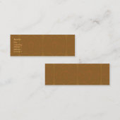 Brown elegant - dünn mini visitenkarte (Vorne/Hinten)