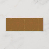 Brown elegant - dünn mini visitenkarte (Rückseite)