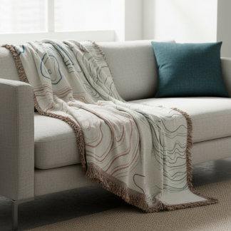 Brown Elegant Gift Throw Pillow – Cozy Decorative Decke