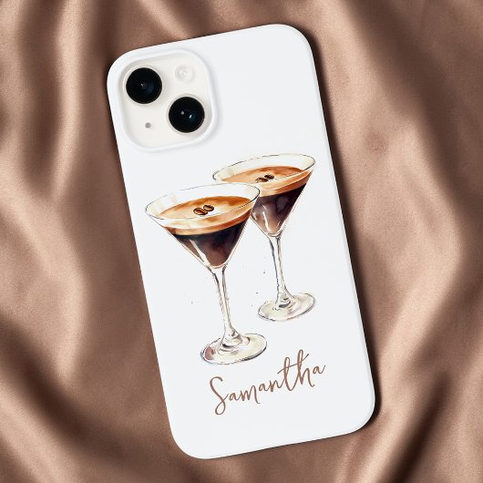 Brown Espresso Martini Coffee Cocktail Individuell Case-Mate iPhone Hülle