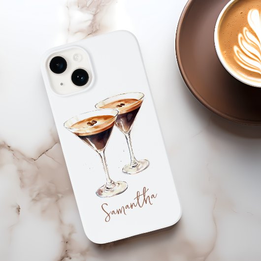Brown Espresso Martini Coffee Cocktail Individuell Case-Mate iPhone Hülle