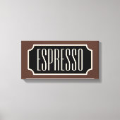 Brown Espresso Sign Leinwand (Vorderseite)
