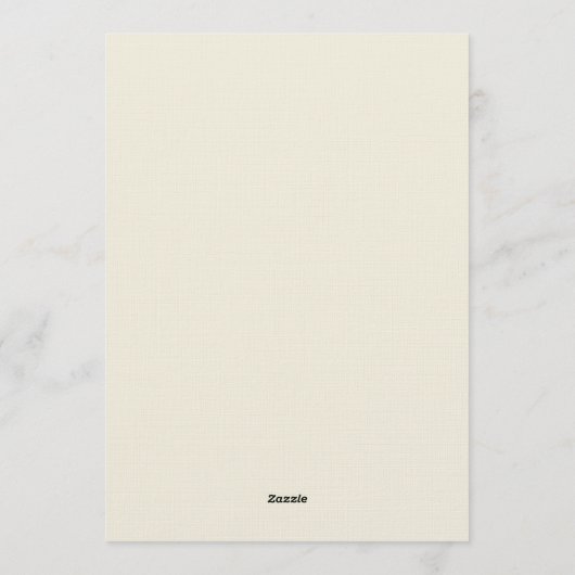 Brown Ethereal Bloom Wedding Einladung (Rückseite)