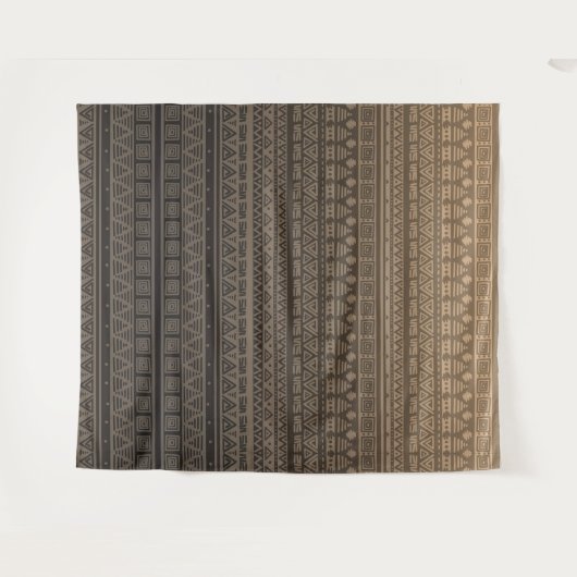 Brown Ethnic Wandteppich (Vorderseite (Horizontal))