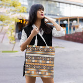 Brown ethnische aztec tasche