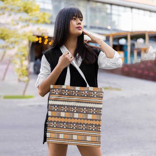 Brown ethnische aztec tasche