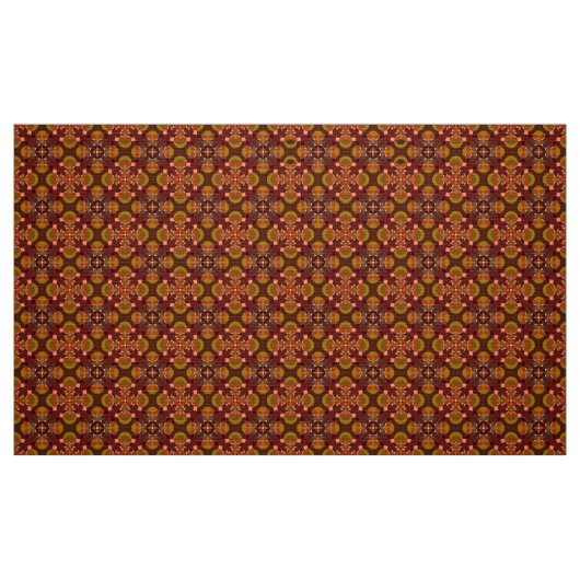 Brown ethnische Muster auf Stoff (Fat Quarter (45,7 x 55,9 cm))
