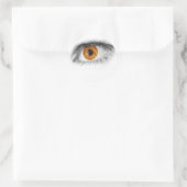 Brown Eye Art Runder Aufkleber (Tasche)