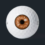 Brown Eye Funny Golf Balls Golfball<br><div class="desc">Eine schöne braune Augengrafik lässt den Golfball wie ein Augapfel aussehen. Zeigen Sie diese Golfbälle mit einer so detaillierten Iris-Augenkunst, die in Ihrem Golfclub gezeichnet wird. Sie würden sicherlich für lange Zeit viel Spaß und interessante Gespräche mit Ihren Freunden und Ihrer Familie wecken! Perfekte Geschenkideen für Golfer, Halloween oder für...</div>