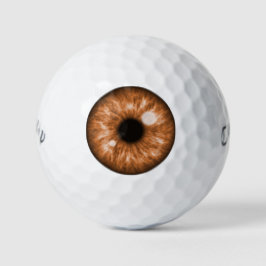 Brown Eye Funny Golf Balls Golfball