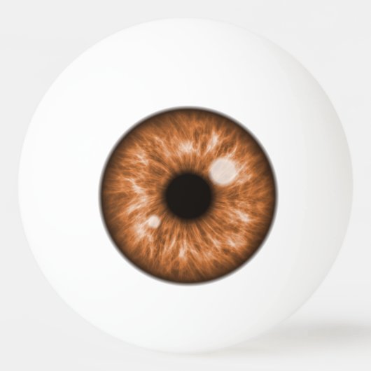 Brown Eye Funny Ping Pong Ball Tischtennisball (Vorderseite)