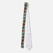 Brown Eye Iris Cool Eyeball Custom Neck Tie Krawatte (Rückseite)