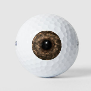 Brown Eyeball Golfball