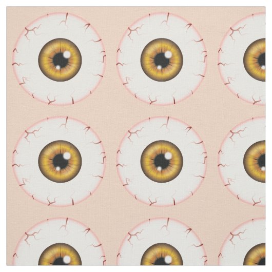 Brown Eyeball Pattern Halloween Bloodshot Eyeball Stoff (Muster)