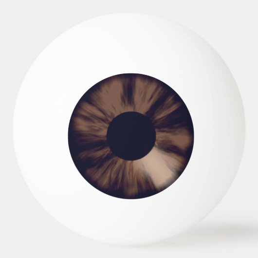 Brown Eyeball Ping Pong Ball Tischtennisball (Vorderseite)