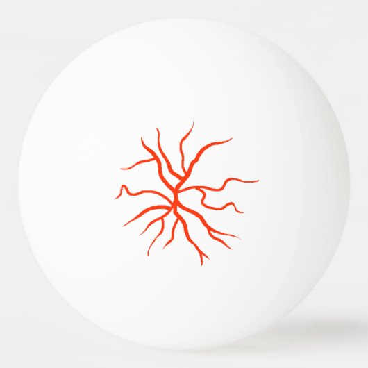 Brown Eyeball Tischtennisball (Rückseite)