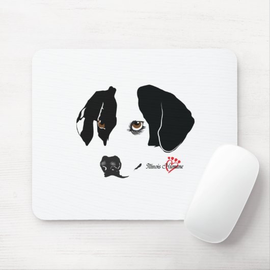 Brown Eyes Mouse Pad Mousepad (Mit Mouse)