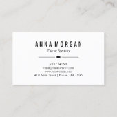 Brown Eyes & Pink Lips Kitschy Makeup Artist Visitenkarte (Rückseite)