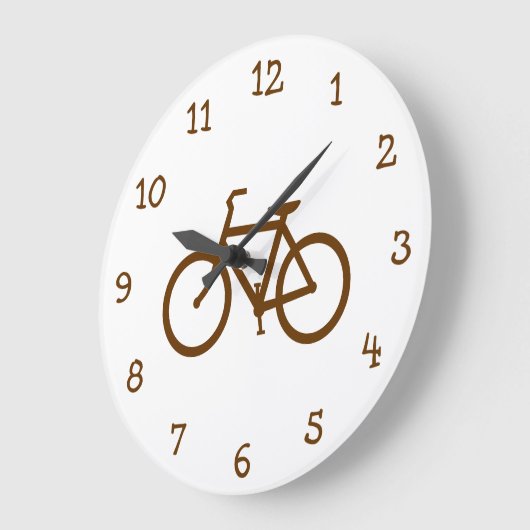 Brown-Fahrrad Große Wanduhr (Winkel)