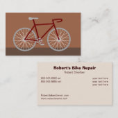 Brown-Fahrrad Visitenkarte (Vorne/Hinten)