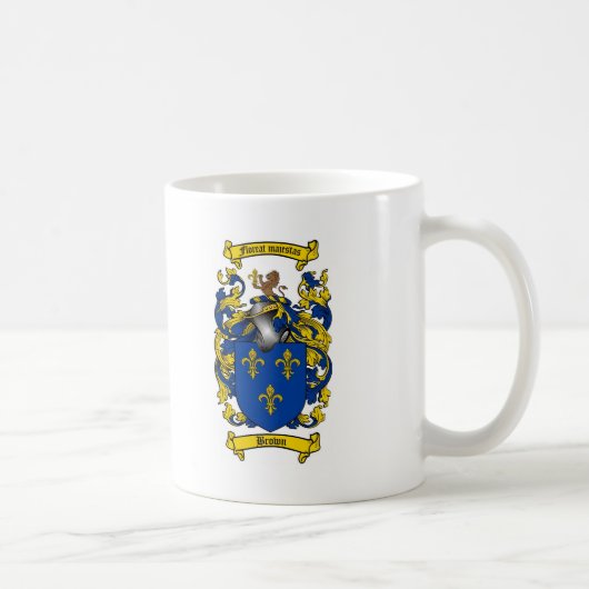 BROWN-FAMILIENWAPPEN - BROWN-WAPPEN KAFFEETASSE (Rechts)
