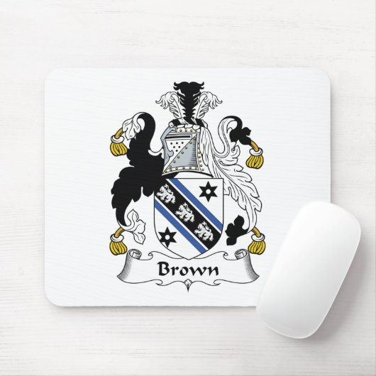 Brown-Familienwappen Mousepad (Mit Mouse)