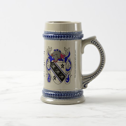 Brown-Familienwappen Stein Bierglas (Rechts)